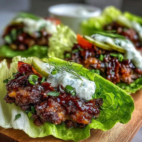 Kotlety cheeseburger w sałacie