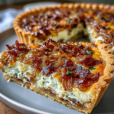 Karmelizowana cebula z boczkiem