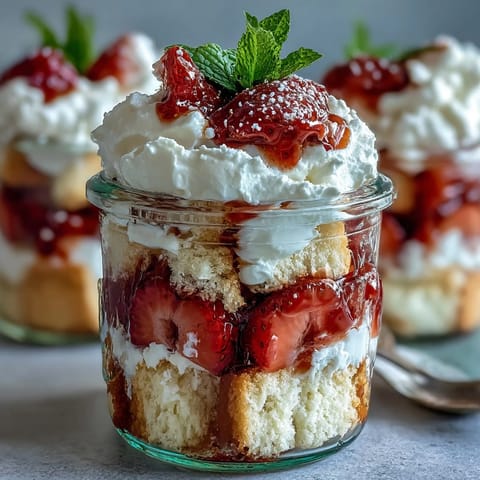 Truskawkowe kruszonki na warstwach