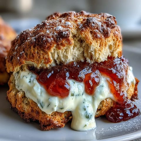 Clotted Cream Jam Scones