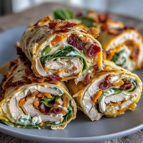 Kolorowe, kształtne ruloniki z indykiem i serem, pełne warzyw i sera kremowego, idealne na lunchy dziecięce.