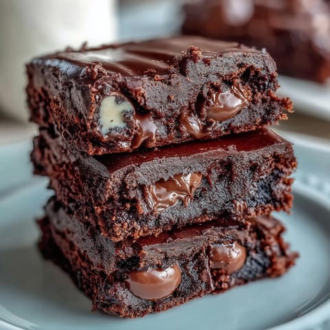 Cadbury Egg Chocolate Brownies with Crumbled Top: rich, fudgy chocolate brownies studded with Cadbury mini eggs and topped with a crunchy chocolate crumble.