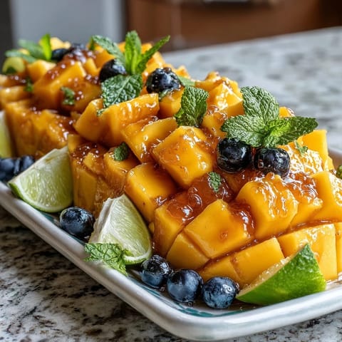 Tropikalny Mango Ananas Display