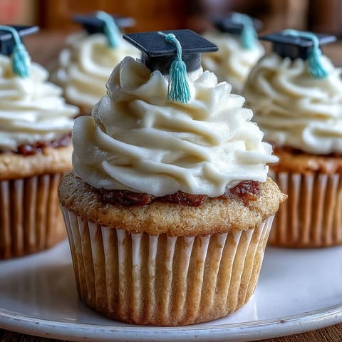 Proste placek z kapeluszami na beczkach na urodziny z fikcją, zdechnięte waniliowe ciastka z kremem i ozdobami na urodziny.