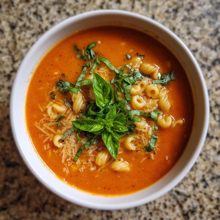 W misce z pastą i sałatką z basilii.