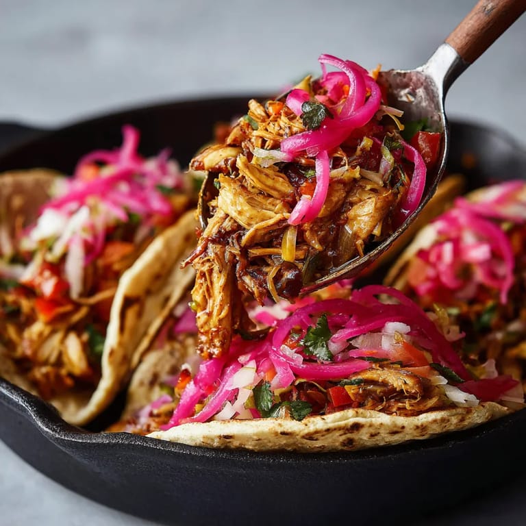 W kawiarni są gotowe gotowane tacos z mięsem, zawierające wiele składników.