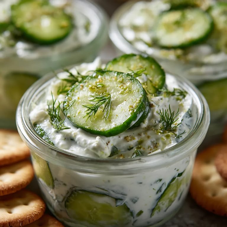 W obrazie przedstawiona jest salatka mizeria z kiszonych ogórków i koperku. Wewnątrz koperka znajduje się słodka i świeża sałatka, a w jego okolicy kilka kiszonych ogórków. Obraz ten przedstawia lekkie i smaczne przepisy, które są popularne w kuchni.