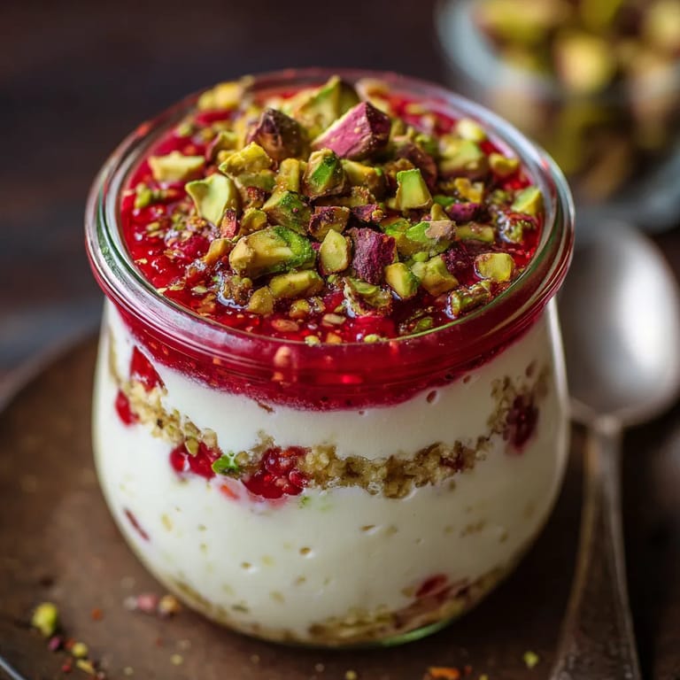 Sernik w słoiczkach z różą i liczi.