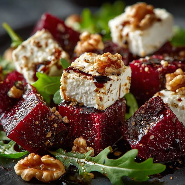 Salatka z burakiem i rukolą.