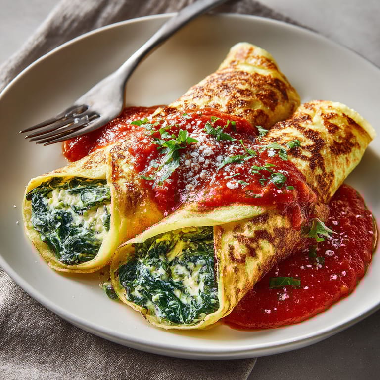 A plate of food with a fork and a knife on it.