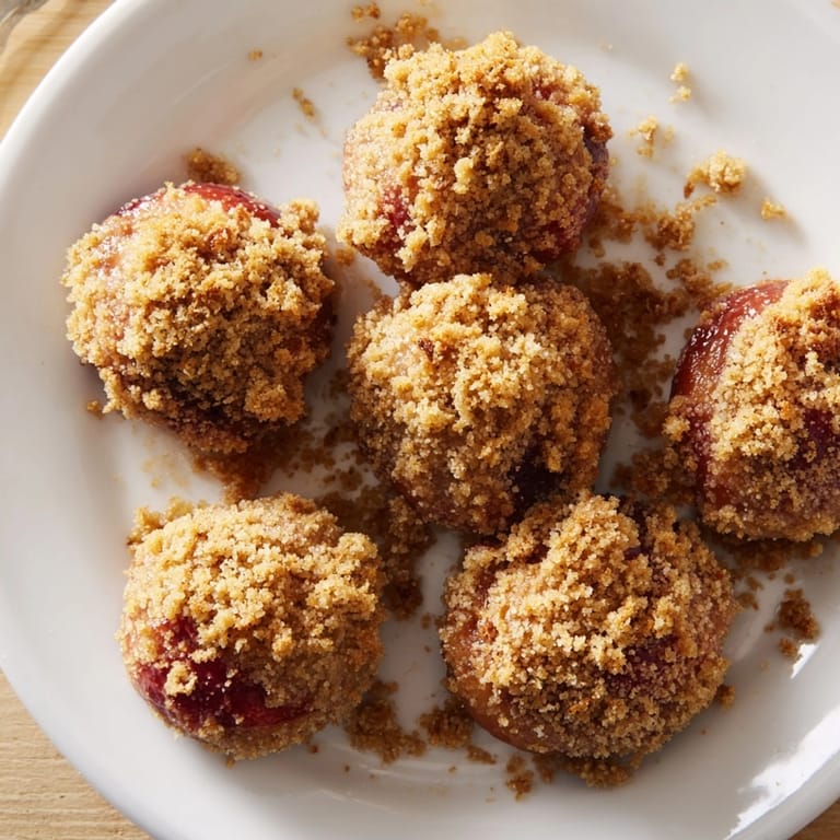 Ciepłe, domowe rustykalne knedle śliwkowe, gotowe do polania śmietaną lub posypania dodatkowym cynamonem: przepis na deser.