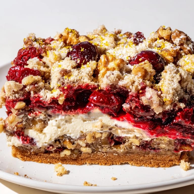 Rich cherry filling meets buttery crumble in this delightful Cherry Kutia dessert.