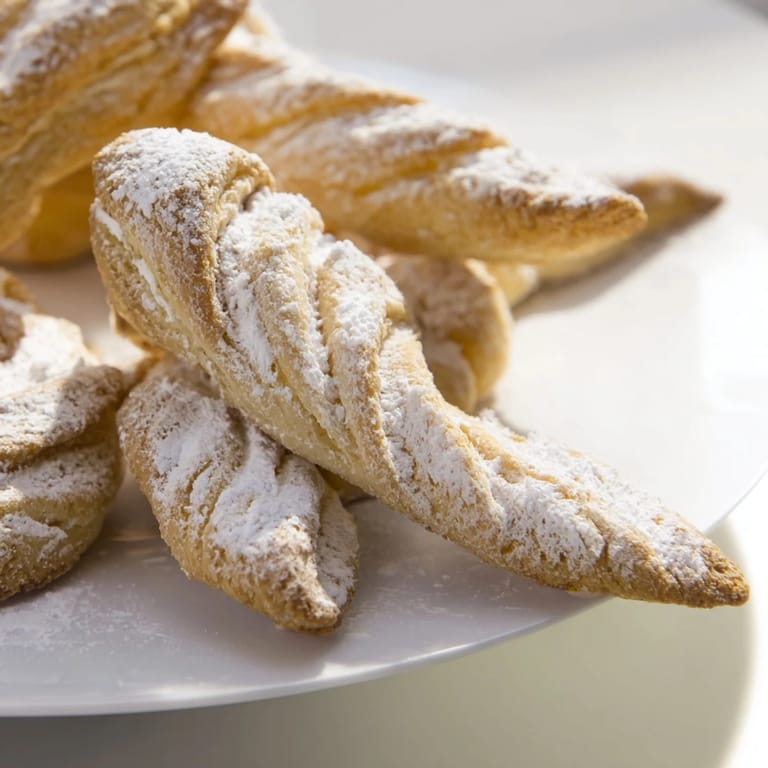 Mouthwatering, crispy 5-Minute Angel Wing Cookies, ready to enjoy—a perfect Polish treat.