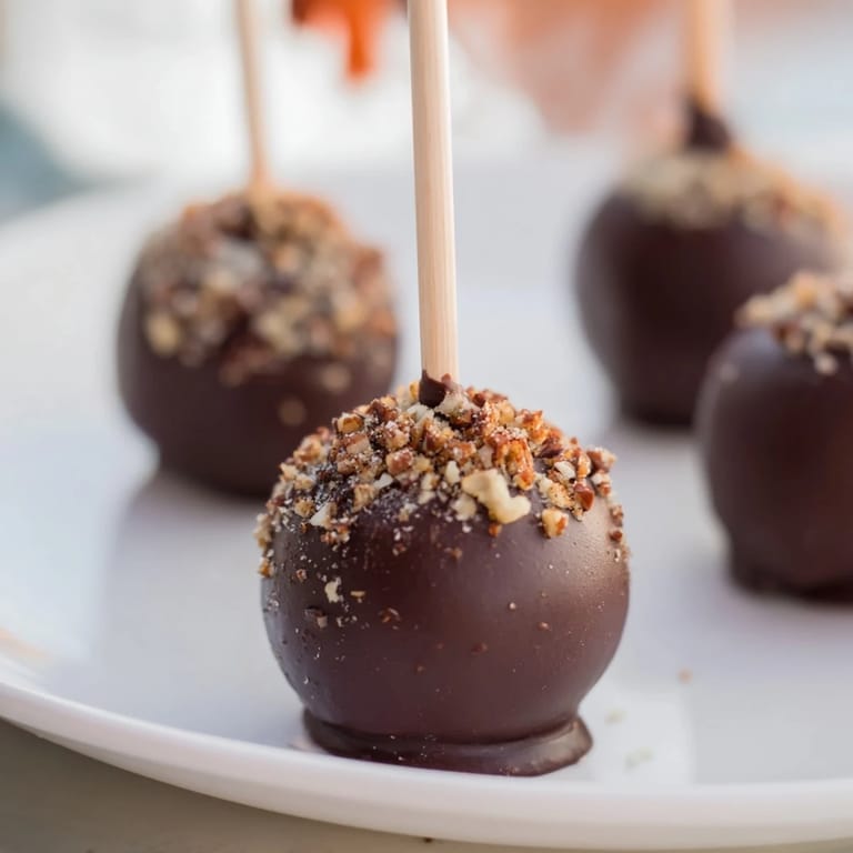Apetyczne, oblane czekoladą Piernik Cake Pops, idealne połączenie piernika i słodkości.