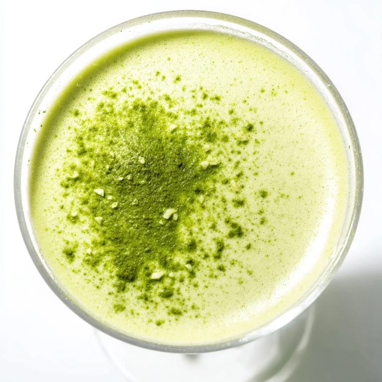 Frothy, smooth Matcha Martini, this refreshing cocktail offers a unique, earthy flavor.