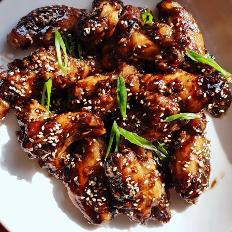 Tender Coca Cola Chicken Wings glazed in a rich, savory-sweet sauce, steaming on a plate with fragrant ginger and garlic notes.