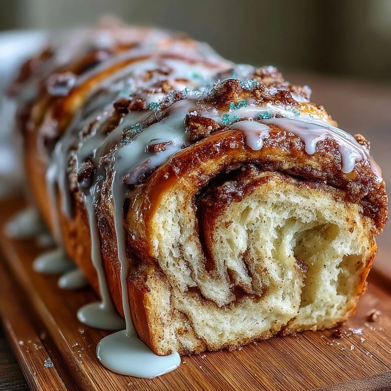Festive King Cake Cinnamon Babka Loaf with rich swirls and vibrant Mardi Gras sprinkles  