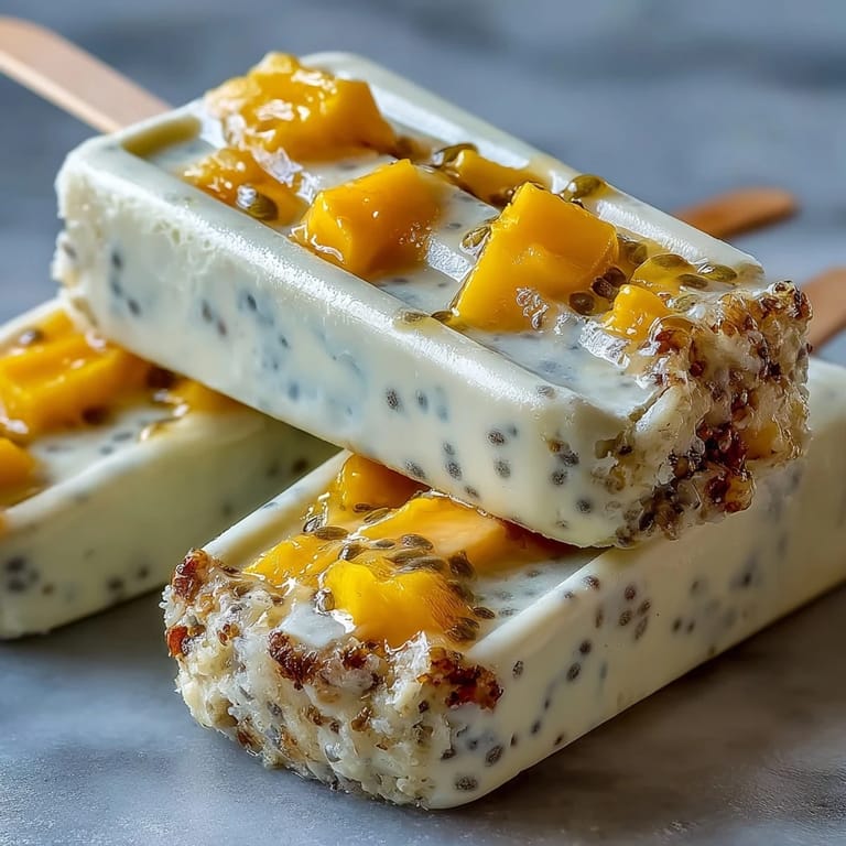 Zdjęcie Mango Coconut Chia Ice Pops
