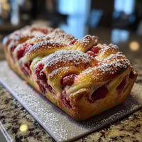 Raspberry-White Chocolate Babka to babka z dodatkiem raspberry i czekolady.