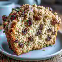 Pyszne muffinki inspirowane irlandzkim chlebem soda, z pełnymi rodzynkami i owsianką, idealne na śniadanie lub herbatkę popołudniową.